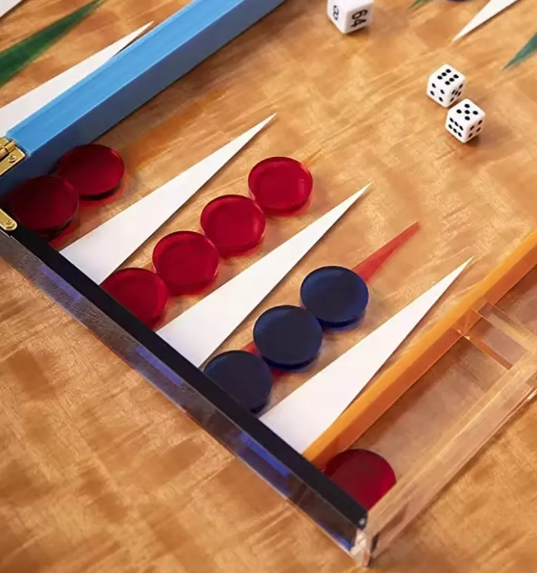 Acrylic Backgammon Set