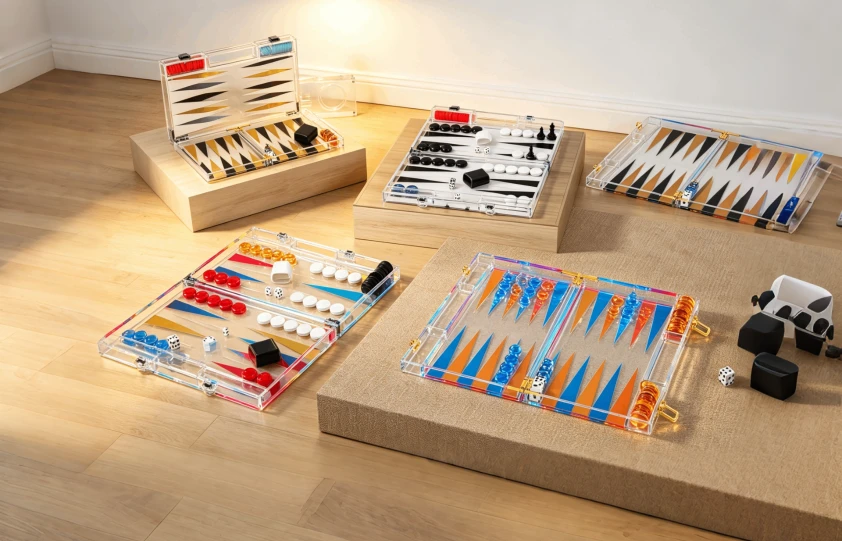 Acrylic Backgammon Set