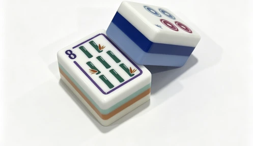 Detail of acrylic mahjong tile material