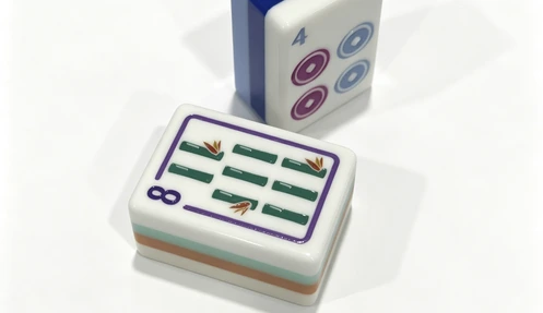 Mahjong number tiles from the Dots and Bamboo suits