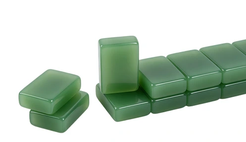 Acrylic mahjong tile materials and manufacturing process
