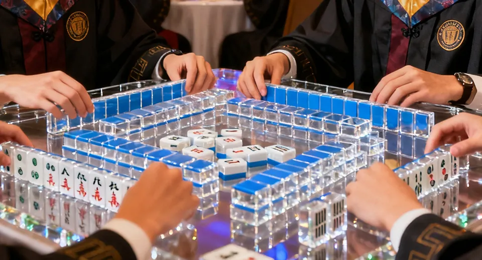 acrylic mahjong tiles