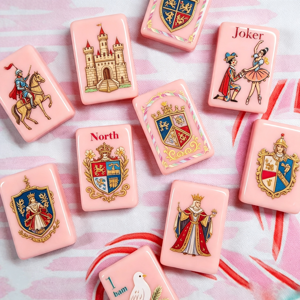 Premium acrylic mahjong gift set