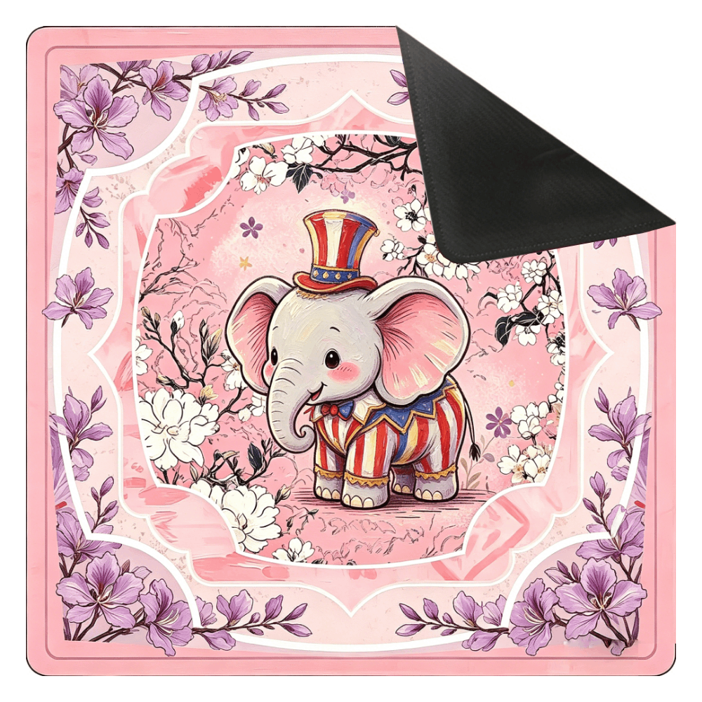 Pink mahjong mat