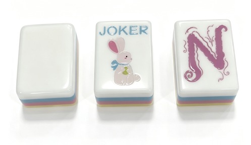 American Mahjong Joker and decorative acrylic tiles