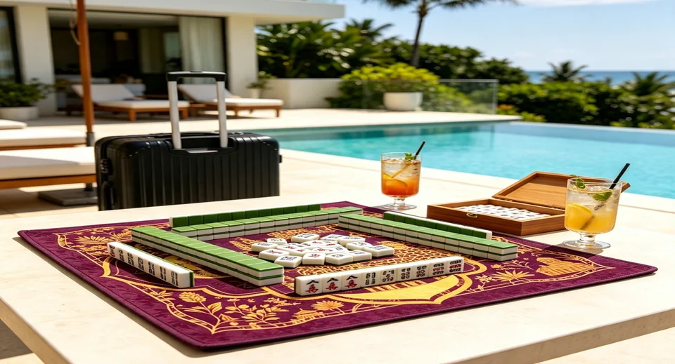 Mahjong mat american