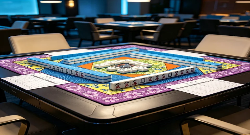 Mahjong christmas mats