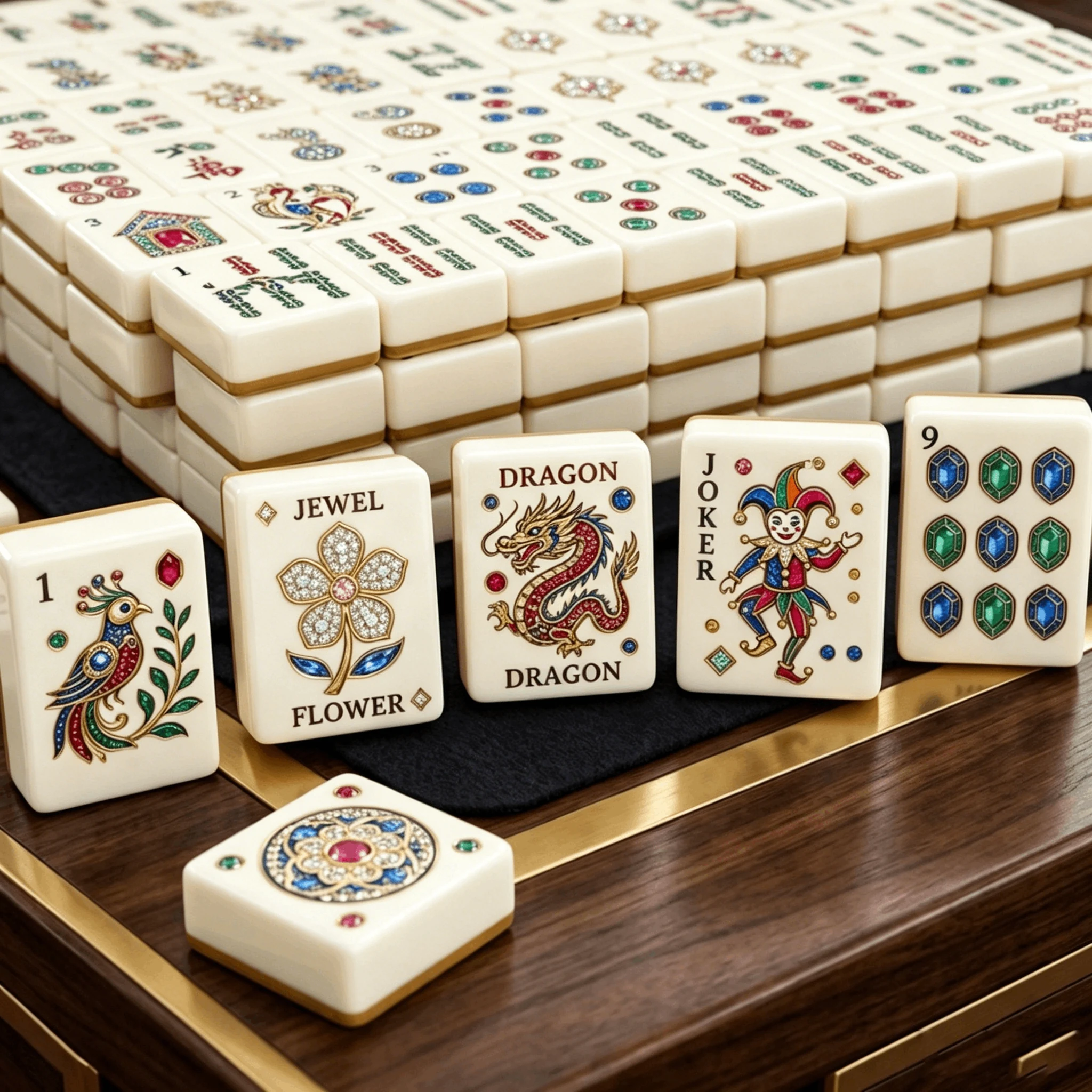 Dragon Mahjong Set