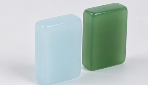 Modern acrylic mahjong tiles with clear symbols and vibrant colors